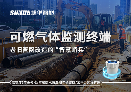 老旧管网改造的“智慧哨兵”：可燃气体监测终端如何重塑地下安全防线